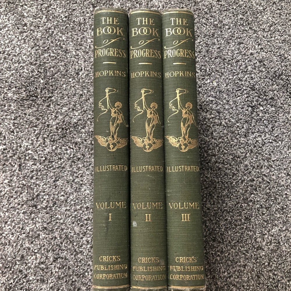 PICK ONE BOOK- The Book of Progress 1915 Cricks Publishing Antique
